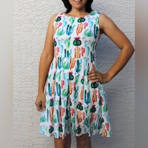 L.A. Soul Cactus All Over Print Pocket Dress - XXL